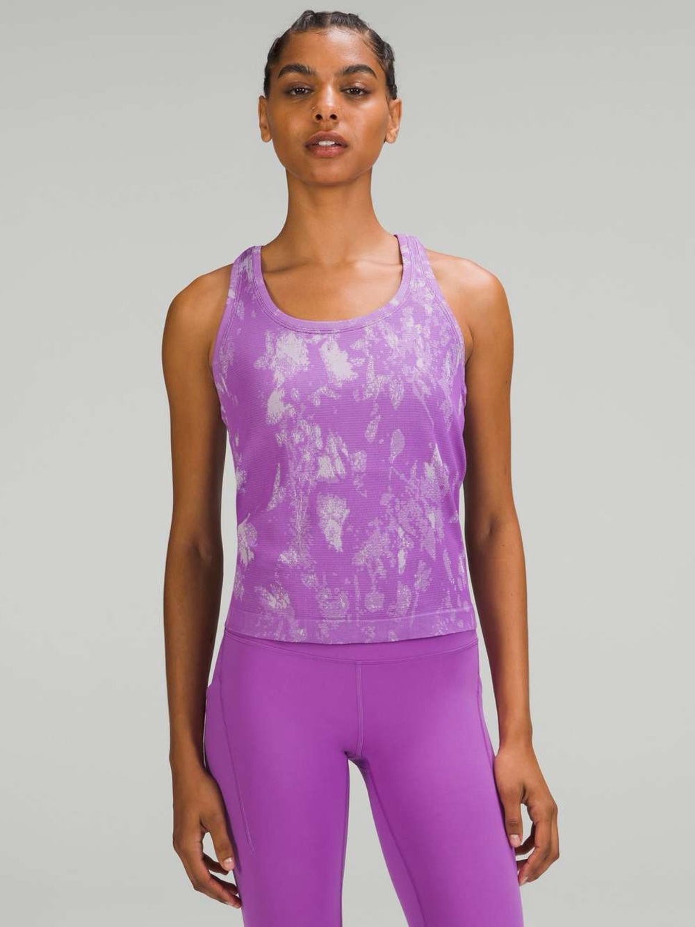 Lululemon Swifty Tech Racerback Tank Top 2.0 Shadow Bloom Moonlit Magenta / Fain
